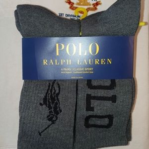 Polo Ralph Lauren grey 6 pair of sock